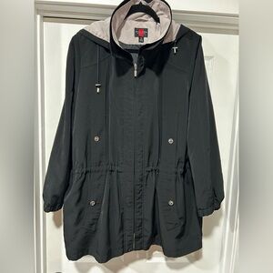 Gallery Black Utility Jacket with Hood
